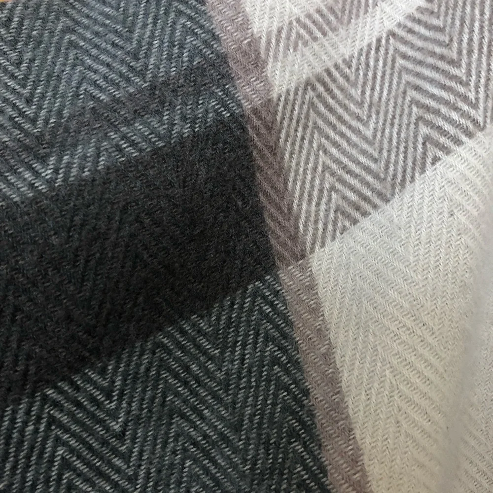 Universal Thread Plaid Herringbone Poncho - Picture 3 of 8